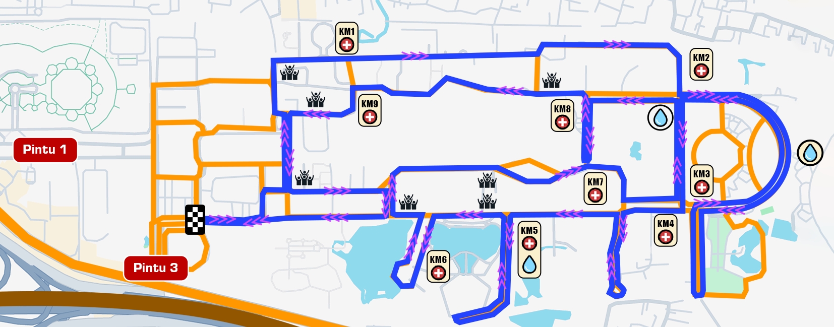 Peta rute 10K