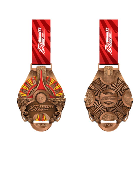 Medali finisher kategori 3K
